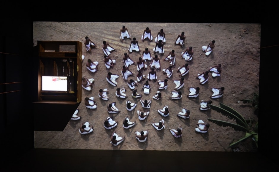 <em>Of a Flux of Hopes</em> features Butail's travels through India, Iran and Israel as she interviewed practitioners of three ancient oral traditions — <em>Rig Veda</em>, Oral Torah, and Avesta. The artist carried a mobile tent made of wood, muslin and gauze on these journeys that served as a sound space where scholars, community elders and other practitioners of oral traditions gathered to recite and perform. Image courtesy Astha Butail studio and The Gujral Foundation <em>Of a Flux of Hopes</em> features Butail's travels through India, Iran and Israel as she interviewed practitioners of three ancient oral traditions — <em>Rig Veda</em>, Oral Torah, and Avesta. The artist carried a mobile tent made of wood, muslin and gauze on these journeys that served as a sound space where scholars, community elders and other practitioners of oral traditions gathered to recite and perform. Image courtesy Astha Butail studio and The Gujral Foundation