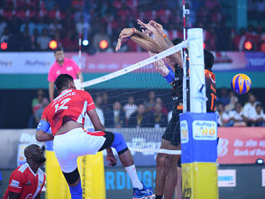 Pro Volleyball League: Calicut Heroes seal play-offs spot with victory over Black Hawks Hyderabad Pro Volleyball League: Calicut Heroes seal play-offs spot with victory over Black Hawks Hyderabad