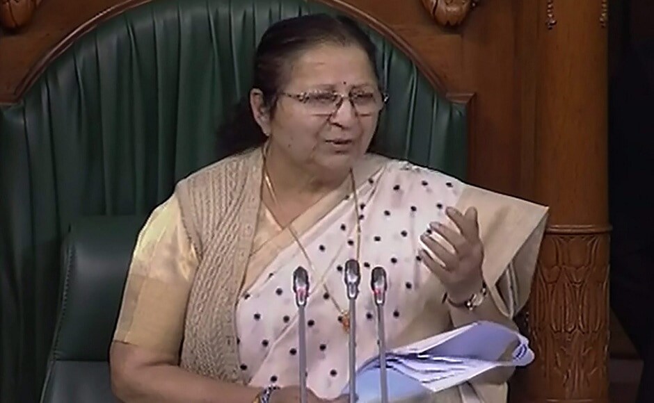 In her address, Lok Sabha speaker Mahajan asked members to introspect whether they lived up to the expectations of people whom they represented in the House in the last five years. The PM praised her for her role in the House during his 30-minute speech. PTI In her address, Lok Sabha speaker Mahajan asked members to introspect whether they lived up to the expectations of people whom they represented in the House in the last five years. The PM praised her for her role in the House during his 30-minute speech. PTI