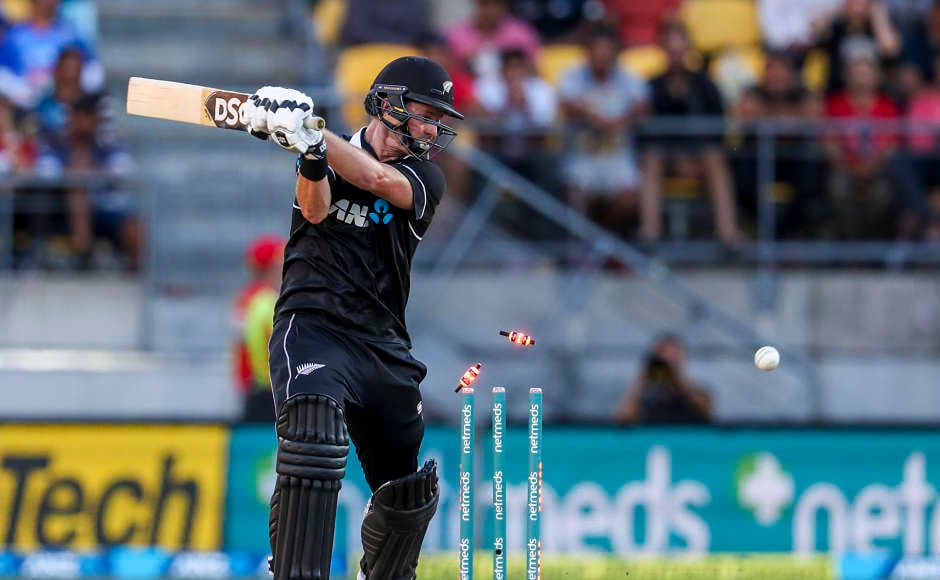 New Zealand did not get off to a good start in the chase, losing Henry Nicholls first for 8 and then Colin Munro for 24. It was Mohammed Shami who scalped both the wickets. The Indian fast bowler finished with figures of 2 for 35 in his 10 overs. He was also adjudged as the Player of the series. AP New Zealand did not get off to a good start in the chase, losing Henry Nicholls first for 8 and then Colin Munro for 24. It was Mohammed Shami who scalped both the wickets. The Indian fast bowler finished with figures of 2 for 35 in his 10 overs. He was also adjudged as the Player of the series. AP