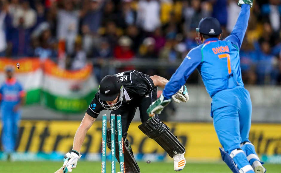 The most memorable moment of the match was MS Dhoni running out Jimmy Neesham (44), who was looking threatening and had begun to start hitting his shots. There was LBW appeal made in a Kedar Jadhav over and the ball had gone behind the stumps after hitting the batsman's pad. Dhoni quickly collected the ball and hit the stumps as Neesham tried to steal an impossible run. AP The most memorable moment of the match was MS Dhoni running out Jimmy Neesham (44), who was looking threatening and had begun to start hitting his shots. There was LBW appeal made in a Kedar Jadhav over and the ball had gone behind the stumps after hitting the batsman's pad. Dhoni quickly collected the ball and hit the stumps as Neesham tried to steal an impossible run. AP