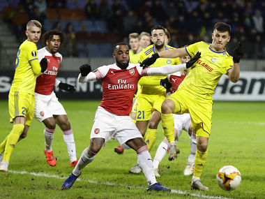 Europa League: Arsenal suffer shock defeat against BATE Borisov in first-leg; Chelsea overcome Malmo challenge Europa League: Arsenal suffer shock defeat against BATE Borisov in first-leg; Chelsea overcome Malmo challenge