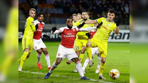 Europa League: Arsenal suffer shock defeat against BATE Borisov in first-leg; Chelsea overcome Malmo challenge