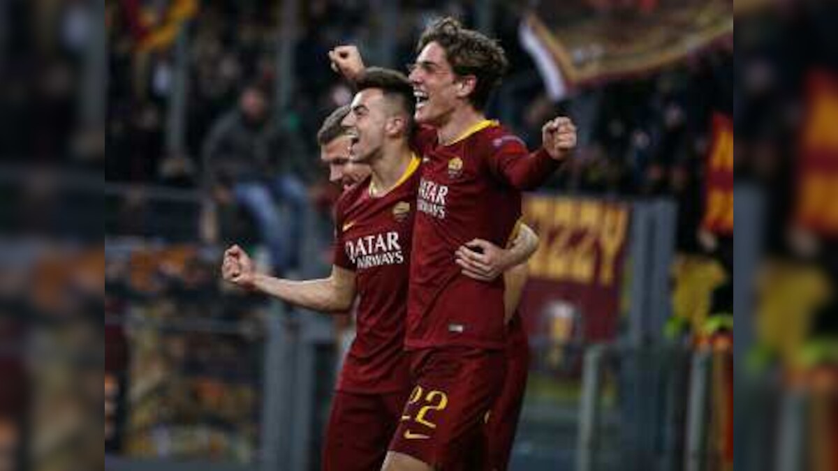 Champions League: AS Roma ride on teenager Nicolo Zaniolo's brace to take slender lead against FC Porto in last-16 tie