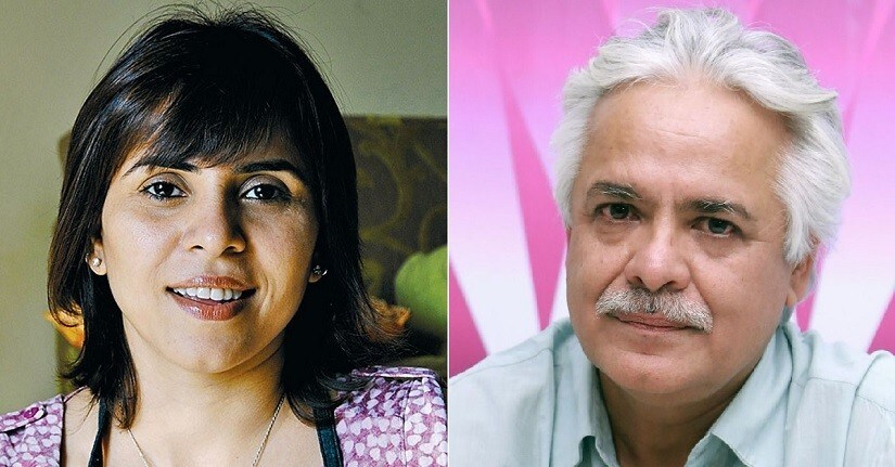 Aarti Bajaj (L): Anil Mehta. Images via Facebook