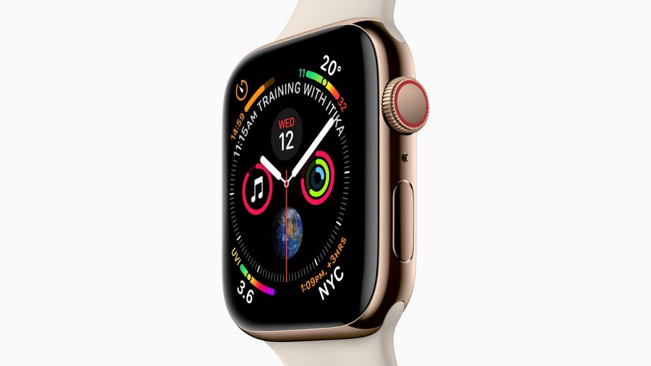 The Infograph Watch face is the highlight of the Apple Watch Series 4. Image: Apple