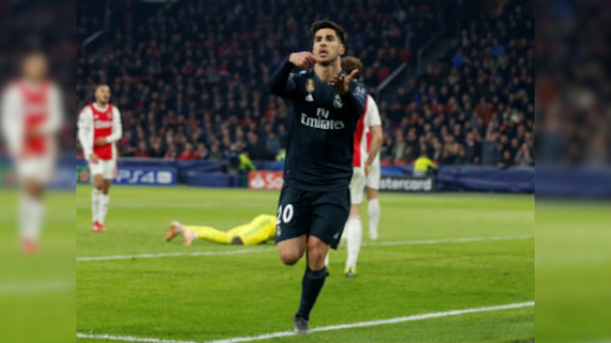 Champions League: Real Madrid ride on late winner from Marco Asensio to beat Ajax as VAR decision clouds first leg