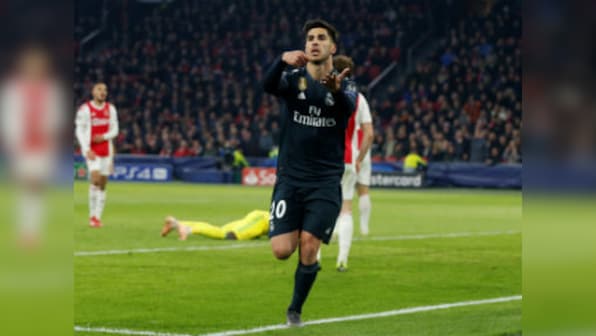 Champions League: Real Madrid ride on late winner from Marco Asensio to beat Ajax as VAR decision clouds first leg