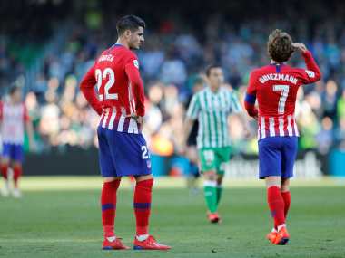 LaLiga: Atletico slip up in Barcelona pursuit with loss against Real Betis; Real Madrid gain ground after beating Alaves LaLiga: Atletico slip up in Barcelona pursuit with loss against Real Betis; Real Madrid gain ground after beating Alaves