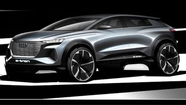 Audi unveils sketches of Q4 e-tron electric vehicle ahead of 2019 Geneva Motor Show