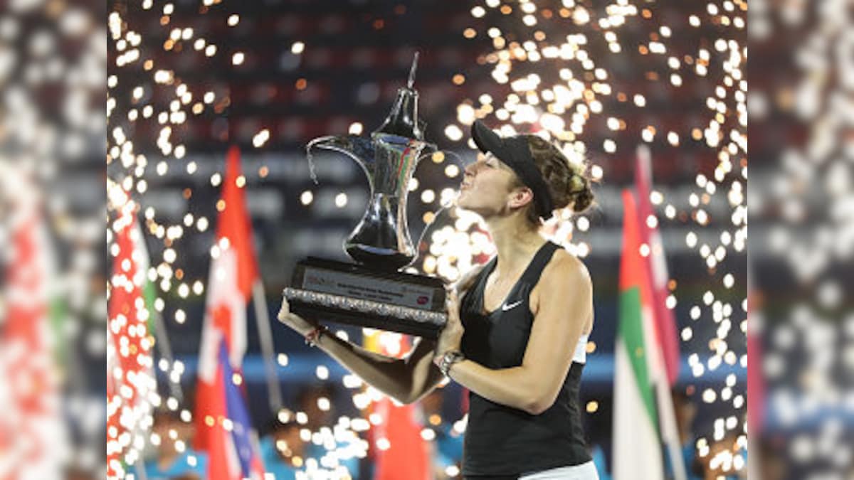 Belinda Bencic stuns Petra Kvitova in final to claim Dubai Championships victory, plans skydive to celebrate title