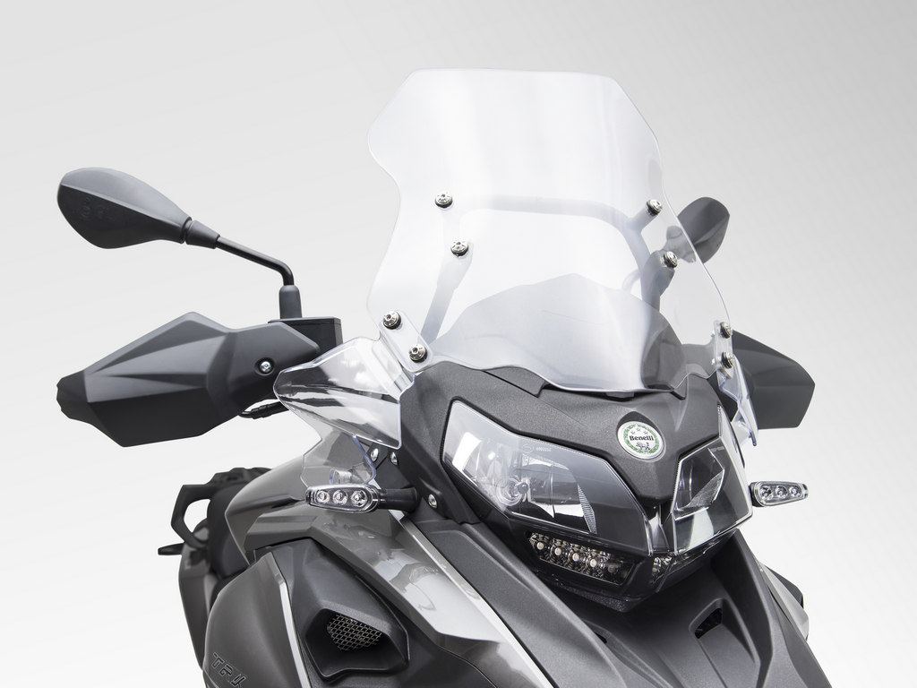The TRK 502 has an appealing design and seems inspired by various larger capacity touring motorcycles. Image: Benelli