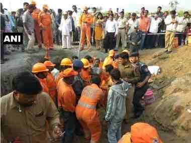 Six-year-old boy rescued from 200-feet-deep borewell after 16-hour rescue operation in Pune
