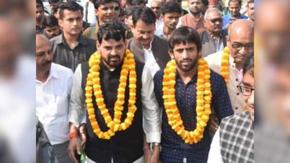 Brijbhushan Sharan Singh elected to third term as president of Wrestling Federation of India after running unopposed