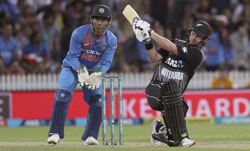 Colin Munro struck a 40-ball 72 to guide New Zealand to a solid total. AP