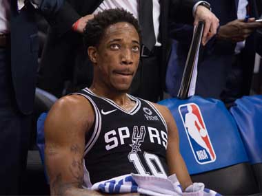 NBA Playoffs 2019: San Antonio Spurs guard DeMar DeRozan fined $25,000 for recklessly chucking ball towards referee NBA Playoffs 2019: San Antonio Spurs guard DeMar DeRozan fined $25,000 for recklessly chucking ball towards referee