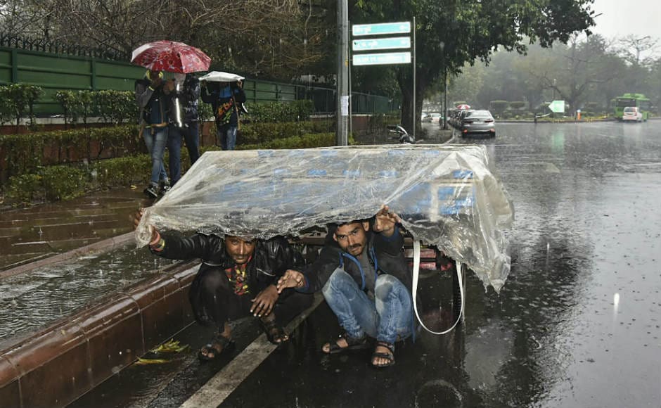 Several parts of New Delhi and adjacent areas reported heavy rain and hailstorm on Thursday evening. PTI Several parts of New Delhi and adjacent areas reported heavy rain and hailstorm on Thursday evening. PTI