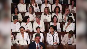 Democrat women's show of solidarity in white grabs eyeballs at State of Union address, move a tribute to Suffragists