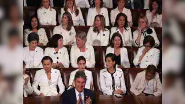 Democrat women's show of solidarity in white grabs eyeballs at State of Union address, move a tribute to Suffragists
