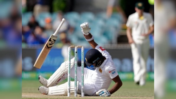 Australia vs Sri Lanka: Opener Dimuth Karunaratne stretchered off after being hit on neck by bouncer