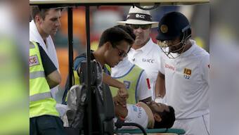 Australia vs Sri Lanka: Visitors lose quick wickets after Dimuth Karunaratne's injury, reach 123/3 on Day 3 at Canberra