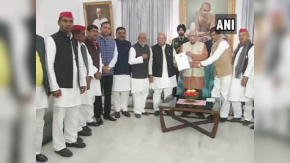 BSP-SP delegation tells UP governor that 'dictator' Yogi Adityanath's govt 'undemocratically' stopped Akhilesh Yadav at Lucknow airport