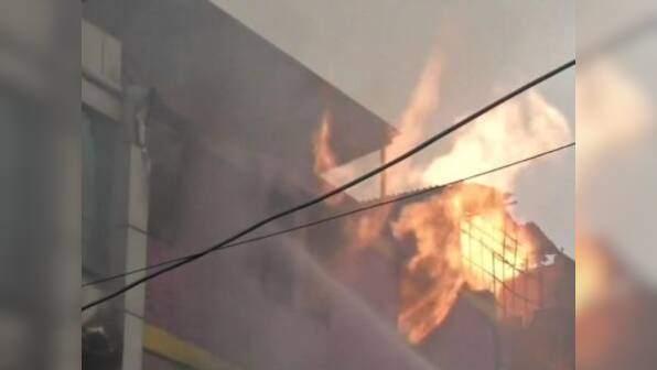 Days after Karol Bagh tragedy, medium category fire engulfs greeting card factory in Delhi; 23 fire tenders at site