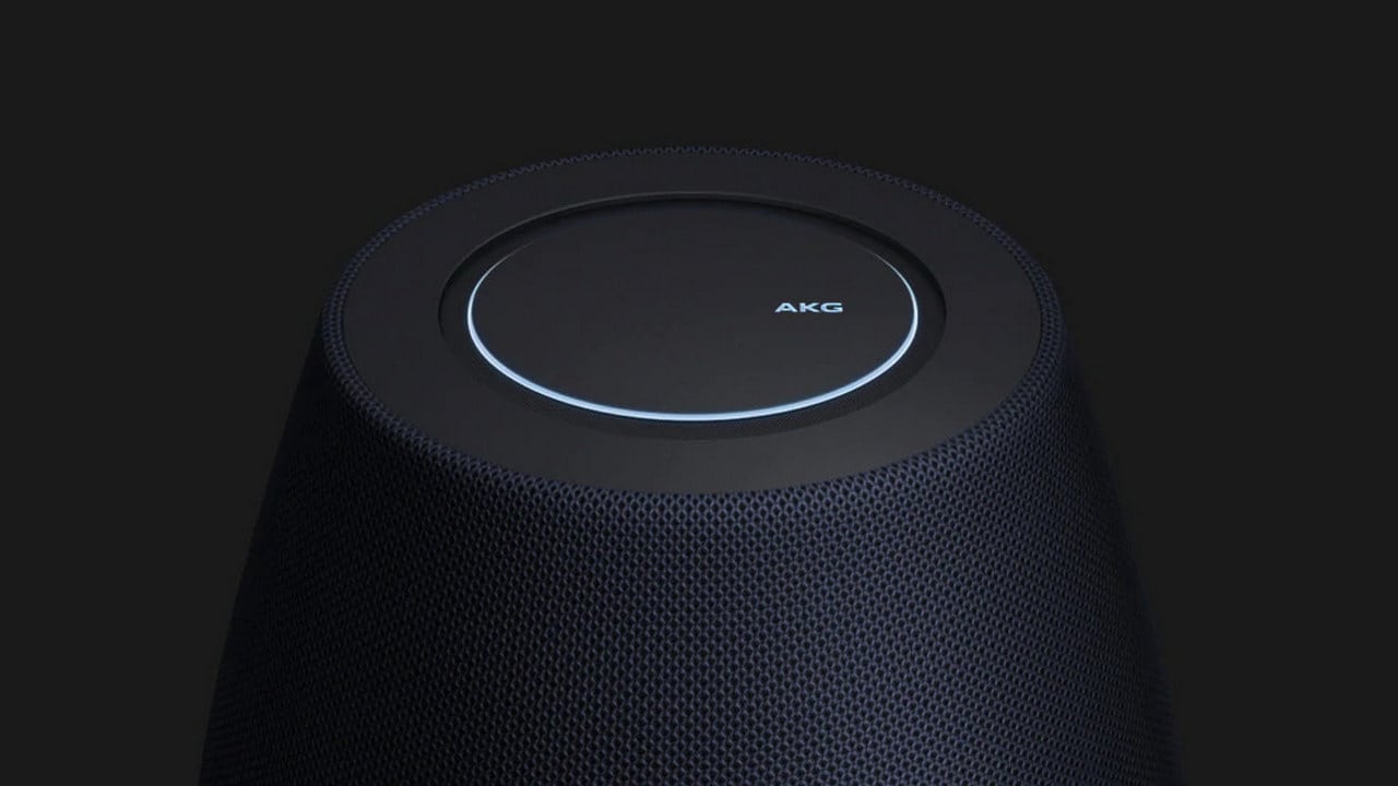The audio on the Galaxy Home is tuned by AKG. Image: Samsung