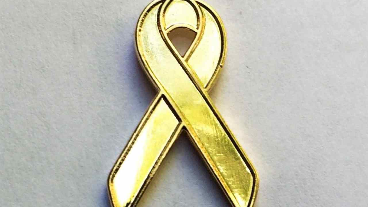 Golden and yellow ribbons to support childhood cancer awareness. Image: Pinterest