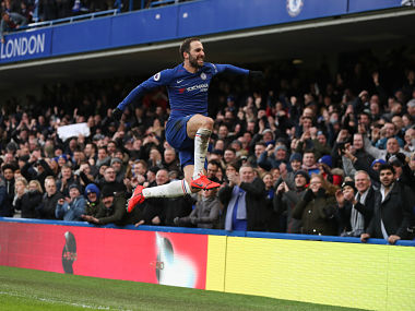 Premier League: Gonzalo Higuain opens Chelsea account with brace against Huddersfield; Tottenham Hotspur victorious Premier League: Gonzalo Higuain opens Chelsea account with brace against Huddersfield; Tottenham Hotspur victorious