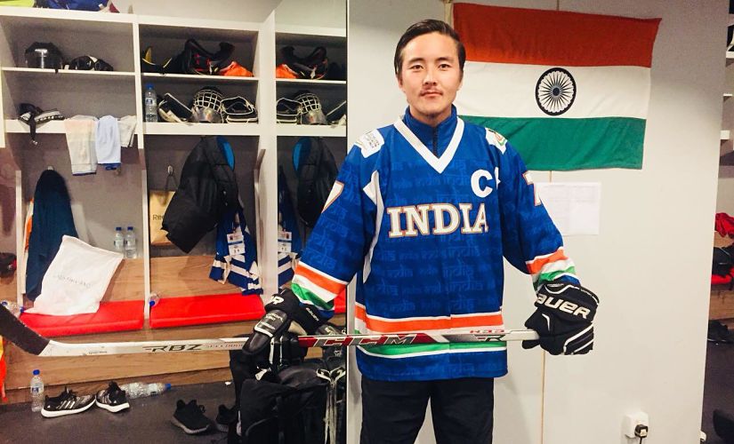 Which Indian Ice Hockey Players featured in the NHL?