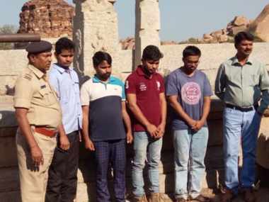 Karnataka court imposes Rs 70,000 fine on Hampi temple vandalisers, orders them to restore pillars under police supervision Karnataka court imposes Rs 70,000 fine on Hampi temple vandalisers, orders them to restore pillars under police supervision