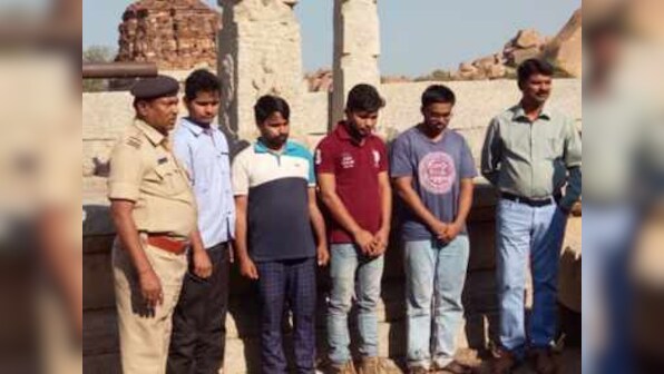 Karnataka court imposes Rs 70,000 fine on Hampi temple vandalisers, orders them to restore pillars under police supervision