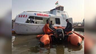 NDRF saves 12 Kumbh pilgrims from drowning after their boat capsized in the Ganges river