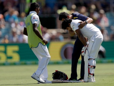 Australia vs Sri Lanka: Kusal Perera forced to retire hurt after Jhye Richardson's bouncer hits his helmet Australia vs Sri Lanka: Kusal Perera forced to retire hurt after Jhye Richardson's bouncer hits his helmet