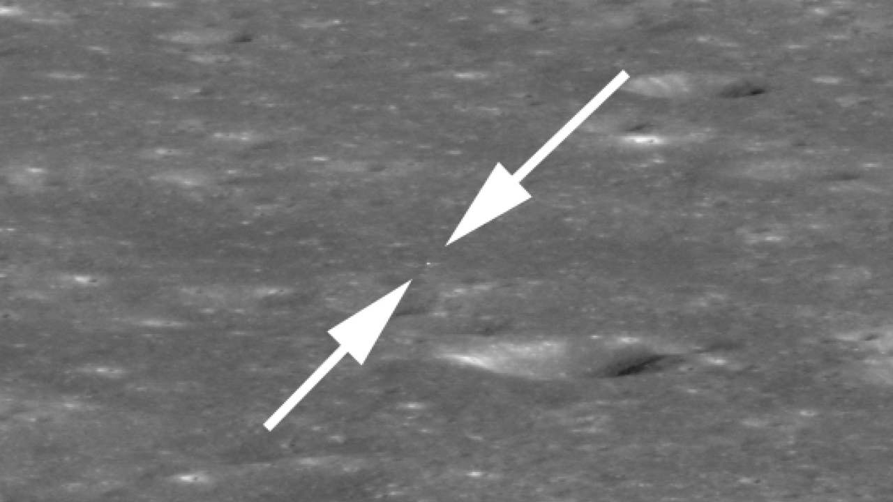 NASA's lunar orbiter spots China's Chang'e-4 lander on the Moon's far side NASA's lunar orbiter spots China's Chang'e-4 lander on the Moon's far side