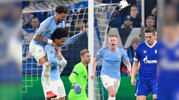 Champions League: Leroy Sane sorry for stunning free-kick against 'former love' Schalke in Manchester City's win