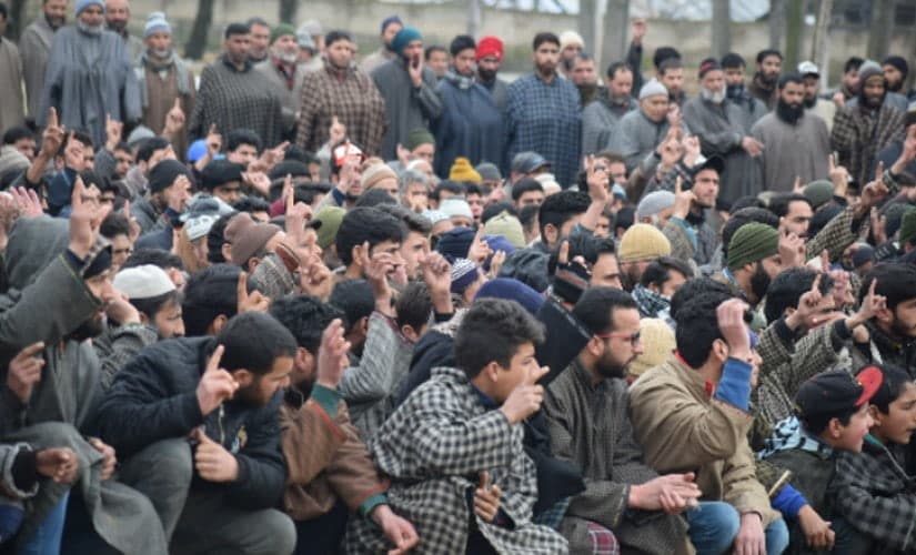 Locals held an in-absentia funeral prayer for the Pulwama suicide bomber