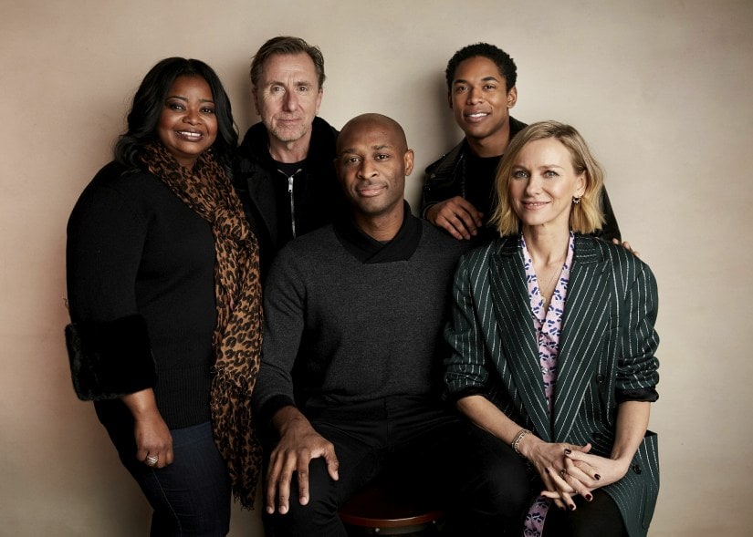 Octavia Spencer, from left, Tim Roth, director Julius Onah, Kelvin Harrison Jr., and Naomi Watts pose for a portrait to promote the film "Luce" at the Salesforce Music Lodge during the Sundance Film Festival on Saturday, Jan. 26, 2019, in Park City, Utah. (Photo by Taylor Jewell/Invision/AP)