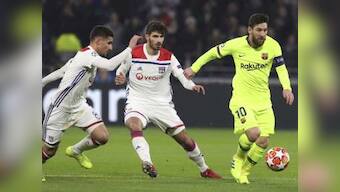 Champions League: Lyon frustrate wasteful Barcelona to earn a goalless draw in first leg of last-16 clash