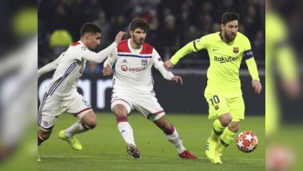 Champions League: Lyon frustrate wasteful Barcelona to earn a goalless draw in first leg of last-16 clash