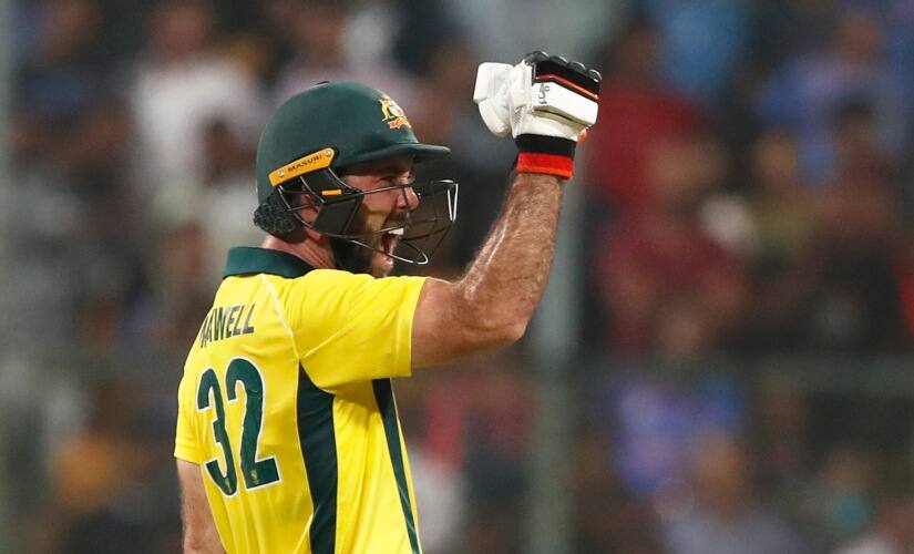 Glenn Maxwell smashed a belligerent century to power Australia to seven-wicket win. AP