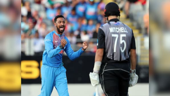 New Zealand umpire Shaun Haig 'feeling it' after Daryl Mitchell DRS howler in Auckland T20I against India