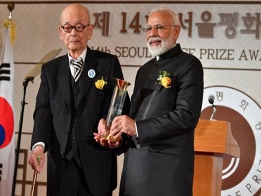Narendra Modi receives Seoul Peace Prize, says time for all like-minded nations to join hands to combat terror