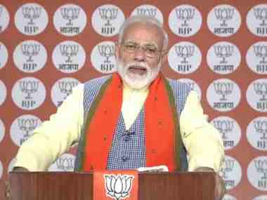 Mera Booth Sabse Mazboot: Modi says Congress in need of oxygen, Mahagathbandhan will bring India to ICU if voted to power Mera Booth Sabse Mazboot: Modi says Congress in need of oxygen, Mahagathbandhan will bring India to ICU if voted to power