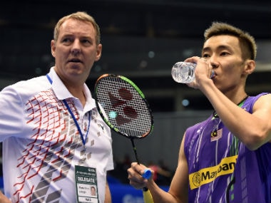 File image of Morten Frost and Lee Chong Wei. AFP