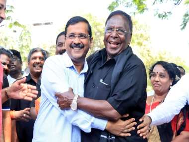 Puducherry CM V Narayanasamy ends six-day sit-in after talks with Lt Governor Kiran Bedi; says 'partial success' was achieved Puducherry CM V Narayanasamy ends six-day sit-in after talks with Lt Governor Kiran Bedi; says 'partial success' was achieved