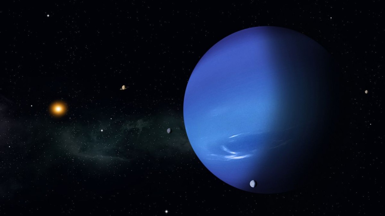 NASA's Hubble catches a pair of Neptune's moons in a truly bizarre 'dance of avoidance' NASA's Hubble catches a pair of Neptune's moons in a truly bizarre 'dance of avoidance'