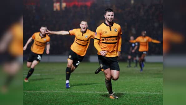 FA Cup: Fourth tier side Newport County stun Middlesbrough to set up fifth-round clash against Manchester City