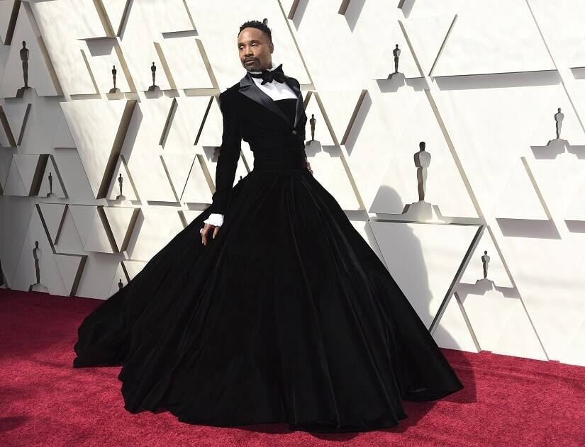 Billy Porter in a tuxedo gown at the 91st Academy Awards. The Associated Press/ Richard Shotwell